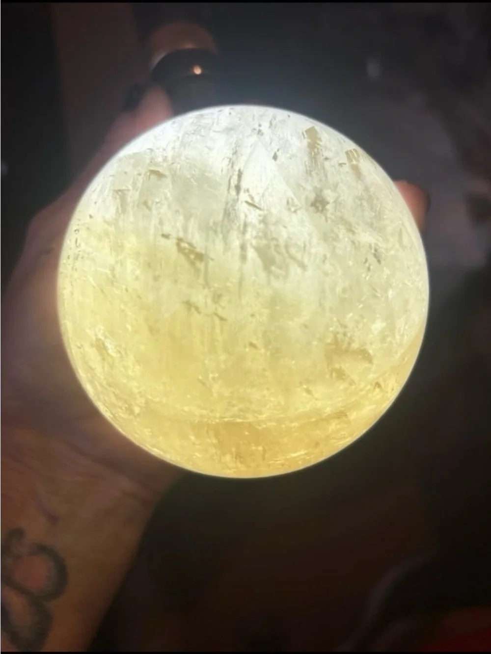 Honey Calcite Sphere HQ